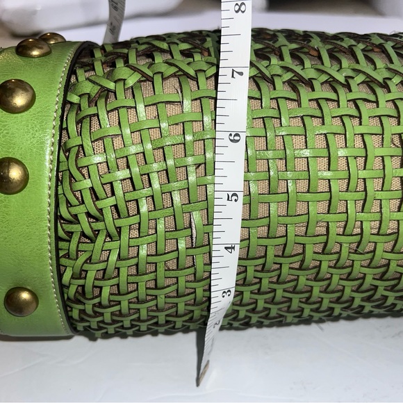 Kathy Van Zeeland Green Large Woven Bag - Picture 16 of 17